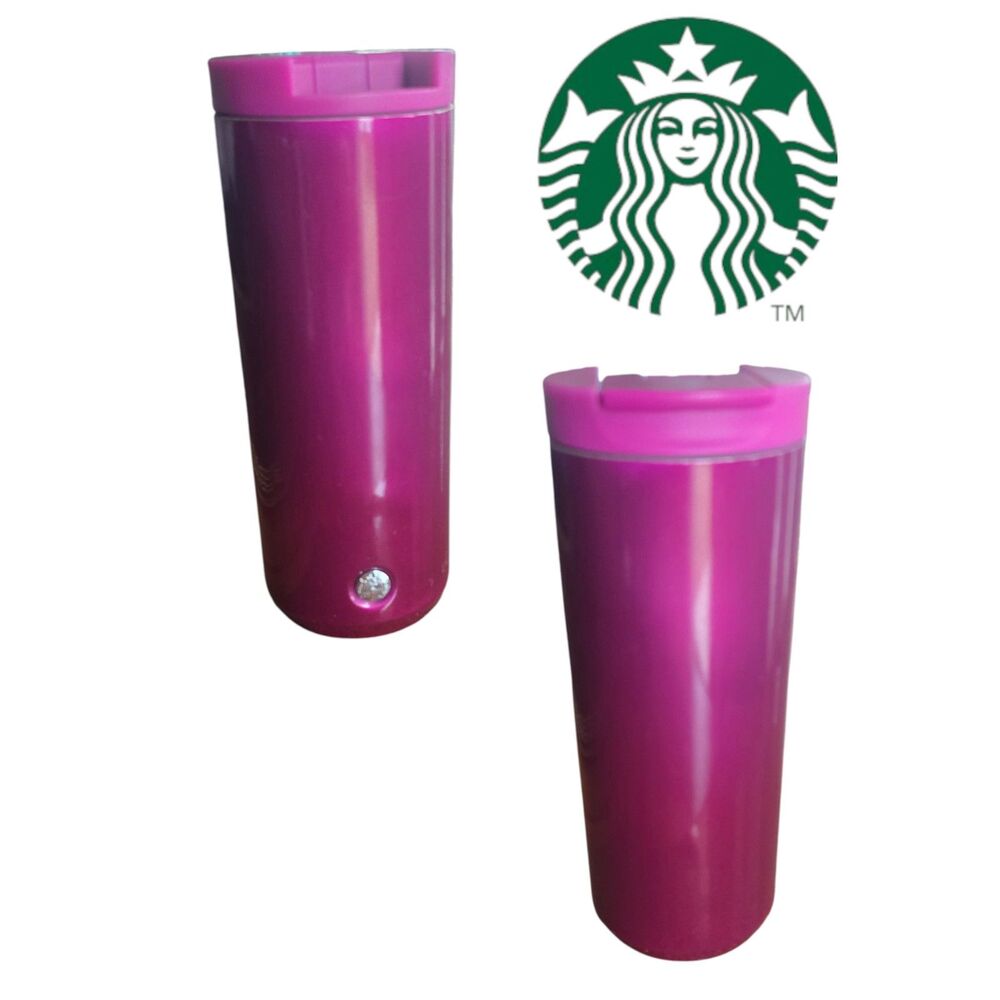 Starbucks Candy Pink 12oz Stainless Steel Vacuum Insulated Tumbler Travel Mug